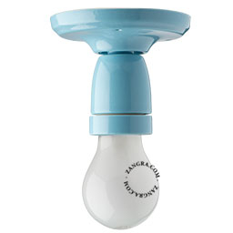 Pure Porcelain turquoise wall or ceiling light