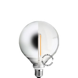 Ampoule E27 à réflecteur argenté latéral