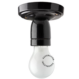 black Pure Porcelain wall or ceiling light