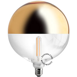 Grote gouden, dimbare LED lamp.