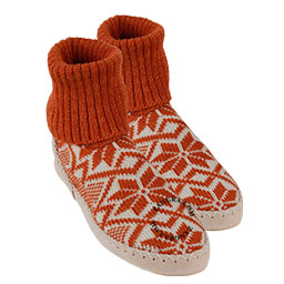 Orange norwegian slippers.