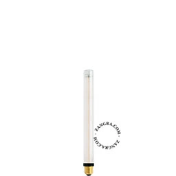 Produit ampoule LED à filament E27 non dimmable - 2200 K - 5W - 31 cm - verre strié Image