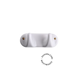 porcelain hook coat hanger home accessories white