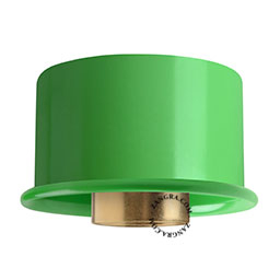 Green wall or ceiling light replacement base.
