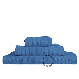 Våffelväv badhandduk – ljusblå.