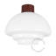 brown ceiling light with Art Deco lampshade Dores