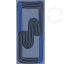 Blue honeycomb cotton bath towel.