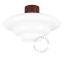 brown ceiling light with Art Deco lampshade Dores