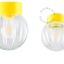 Yellow porcelain lamp.