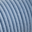 Electrical cable covered in blue cotton.