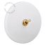 matte white porcelain switch - two-way or simple brass toggle switch
