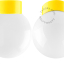 Yellow porcelain lamp.