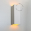 Up & down wall light in white ceramic.