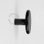 Black porcelain dot hook or door knob