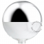 Glass globe with silver crown