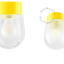 Yellow porcelain lamp.