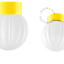 Yellow porcelain lamp.