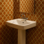 Ceramic washbasin.