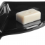 black porcelain beauty corner shelf soap holder bathroom accessories