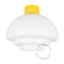 yellow ceiling light with Art Deco lampshade Dores