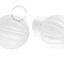 White porcelain wall light with glass lampshade.