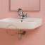 Ceramic washbasin.
