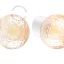 White porcelain wall light with glass lampshade.