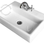 Countertop basin.