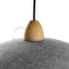 Acoustic pendant light in felt.