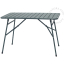 Metal outdoor folding table.