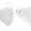 White porcelain wall light with glass lampshade.