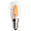 E14 filament LED light bulb with transparent glass