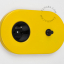 yellow flush mount outlet & switch – black pushbutton