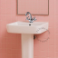 Ceramic washbasin.
