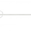 Lampe S14s tubulaire Linestra noire avec ampoule opaline.
