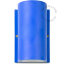 Blauwe up & down lamp.