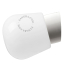 White porcelain wall light with glass globe for bathroom or outdoor use.
