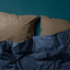 Housse de couette bleu marine pour lit double