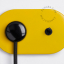 yellow flush mount outlet & two-way or simple switch - black toggle