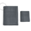 Dark grey honeycomb bath towel.