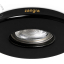 Czarna porcelanowa oprawa wpuszczana typu downlight.