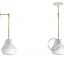 White porcelain wall or ceiling light with glass shade.