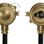 Rotary switch in brass.