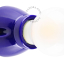 Lampe en porcelaine bleue.