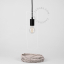 Linen and cotton lampshade for pendant light.