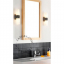 Black porcelain wall light for bathroom or outdoor use.
