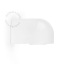 Witte porseleinen wandlamp.