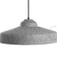 Acoustic pendant light in felt.