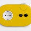 yellow flush mount outlet & two-way or simple switch – black toggle & pushbutton