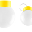 Yellow porcelain lamp.